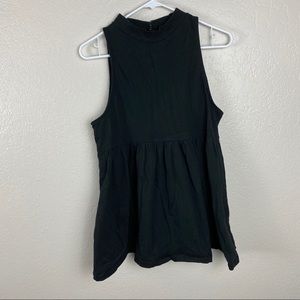 Free People turtleneck sleeves black tunic